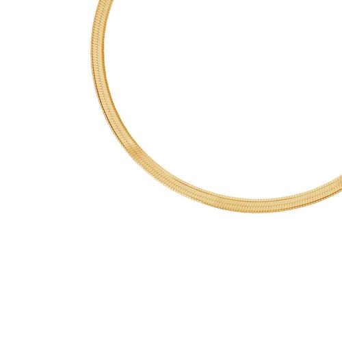 srebrna pozłacana bransoletka żmijka - bsc6593y na Arena.pl