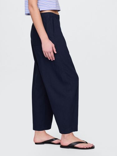 GAP Mid Rise Linen-Blend Easy Barrel Pants roz.L na Arena.pl