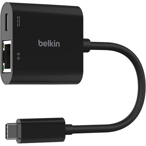 Adapter z ładowaniem USB-C PD 3.0 100W do GB Ethernet, Belkin przejściówka na Arena.pl
