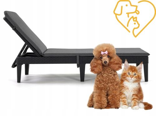 Poduszka na leżak JAIPUR GREY Melange S-02A na Arena.pl