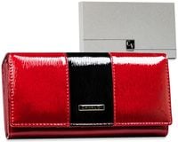 portfel damski skórzany h22-3-sh9-6130 red