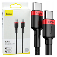 kabel usb-c do usb-c baseus cafule, qc 3.0, pd 2.0, 100w, 5a, 2m