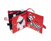 DUMEL Kontrastowa książeczka SENSORYCZNA miękka DŻUNGLA