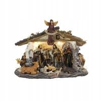 SZOPKA BOŻONARODZENIOWA KAMIENNA DUŻA Z FIGURAMI 55 x 28 x 12,5 CM