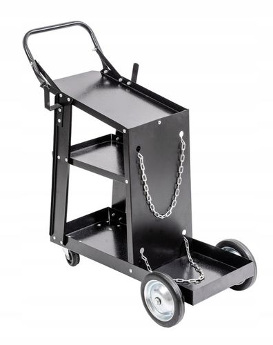 Wózek spawalniczy DEDRA do spawarki Półka na butle Stabilny Mobilny 4 półki na Arena.pl