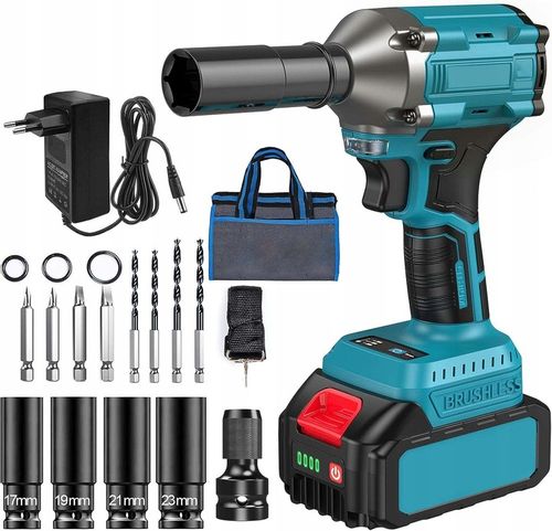 Wkrętarka Udarowa 21V 4000mAh z LED i Automatycznym Stopem na Arena.pl