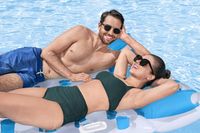 MATERAC DMUCHANY NA PLAŻĘ DUŻY DWUOSOBOWY DO WODY 93x142 BESTWAY 43055