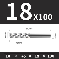 Frez Trzpieniowy VHM 3-Ostrzowy Rozmiar: Ø18x45x18x100L