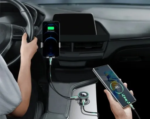 BASEUS ŁADOWARKA TRANSMITER FM BLUETOOTH 5.0 QC3 zdjęcie 7