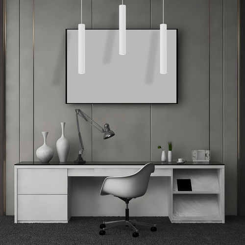 Wisząca lampa Hudson MLP8799 metalowa kaskada loft biała na Arena.pl