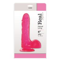 Dildo JELLY DILDO REAL RAPTURE PINK 8