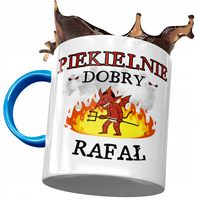 Kubek Błękitny Dla Rafała Kolegi Na Prezent Z Nadrukiem Ze Zdjęciem