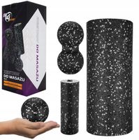 ZESTAW ROLLERÓW DO MASAŻU 4W1 ROLLER+MINI WAŁEK+DUOBALL+PIŁKA PREZENT