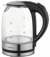 2 x Szklany czajnik LED elektryczny Klausberg KB-7886 1.7L 2200W filtr inox