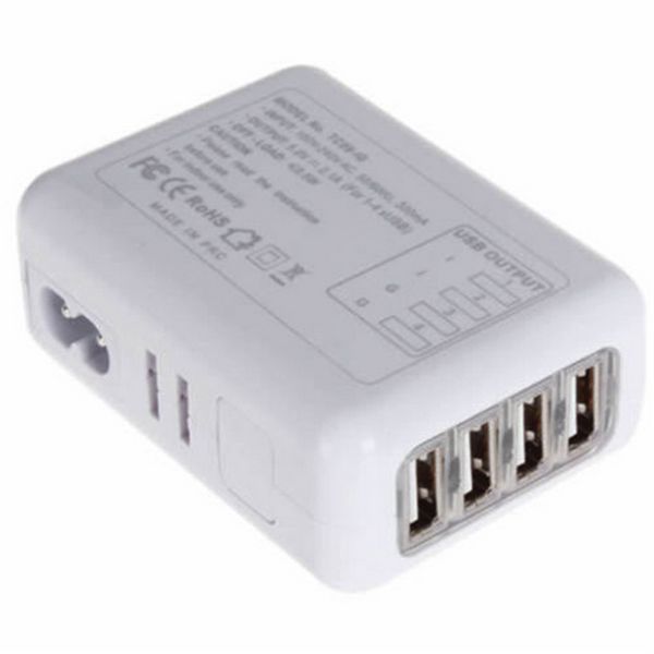 ŁADOWARKA SIECIOWA 4x USB 2.1A TABLETY TELEFONY zdjęcie 3