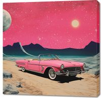 Obraz 90x90cm Kabriolet W Kosmosie