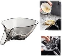 GOSHIES Miska Drenażowa z Lejkiem 3 Sztuki Rękawiczki i ścierka