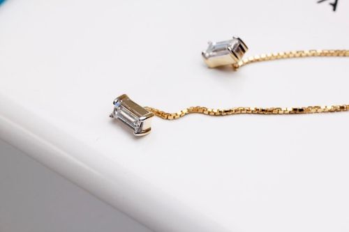 Złote kolczyki KYD0006 - Diament na Arena.pl