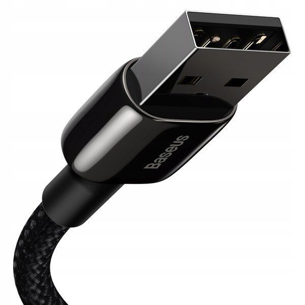 BASEUS MOCNY KABEL USB - LIGHTNING DO IPHONE IPAD PRZEWÓD OPLOT 2.4A 1M zdjęcie 2