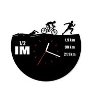 Zegar ścienny z płyty winylowej Triathlon 1/2 IM 49.8