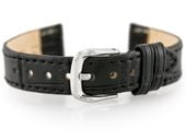 Pasek skórzany do zegarka W41 - czarny - 14mm