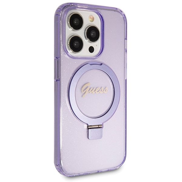 Etui Guess do iPhone 14 Pro, Fioletowy, MagSafe zdjęcie 4