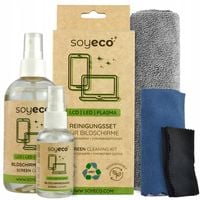 PŁYN DO CZYSZCZENIA EKRANÓW TV LCD LCD MONITORÓW ZESTAW Z MIKROFIBRĄ x3