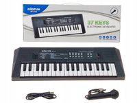 Keyboard Organy Pianino 37 Klawiszy Mikrofon Nagrywanie BOX CE