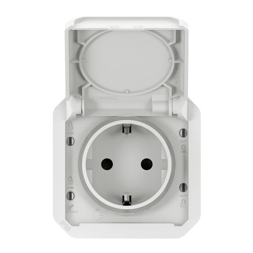 Nowe Plexo - Gniazdo Schuko 2P+Z zaciski automatyczne, mechanizm 16 A-250V~ - białe - Legrand 069640L na Arena.pl