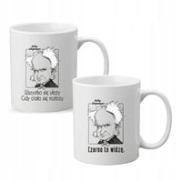 Kubek z nadrukiem PREZENT CZARNO TO WIDZĘ