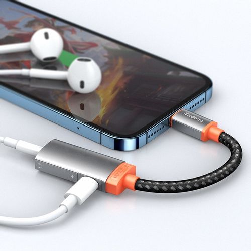 MCDODO PRZEJŚCIÓWKA ADAPTER LIGHTNING MINI JACK 3,5MM KABEL DO IPHONE 13 14 na Arena.pl