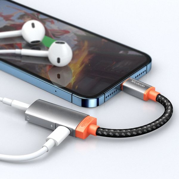 MCDODO PRZEJŚCIÓWKA ADAPTER LIGHTNING MINI JACK 3,5MM KABEL DO IPHONE 13 14 zdjęcie 12