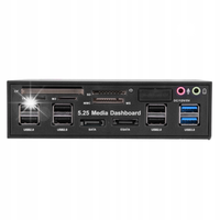 HUB 5.25 PRZEDNI PANEL USB 3.0/2.0 AUDIO 525E20