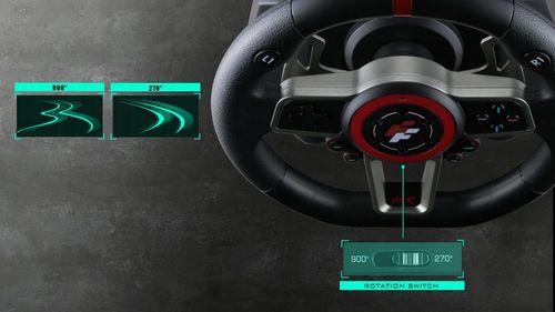 FLASHFIRE ES900R - Kierownica 900° PC/PS4/Xbox/Switch + 3 pedały, 6 biegów na Arena.pl