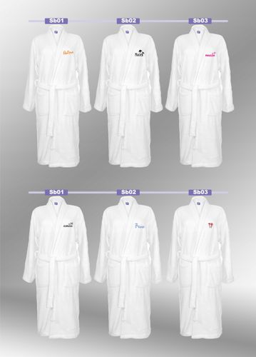 SZLAFROK BIAŁY Z HAFTEM rozmiar 2XL unisex PREZENT personalizacja IMIĘ na Arena.pl