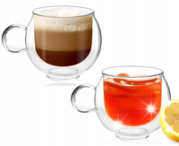 VIALLI SZKLANKI FILIŻANKI TERMICZNE KAWY LATTE HERBATY CAPPUCINO AMO 220 ML