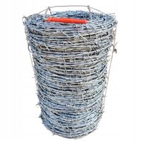 Drut kolczasty podwójny ocynkowany 1,7mm 100m