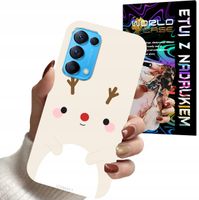 ETUI CASE DO OPPO FIND X3 LITE - ŚWIĄTECZNE WZORY RENIFER MIKOŁAJ ŚWIĘTA