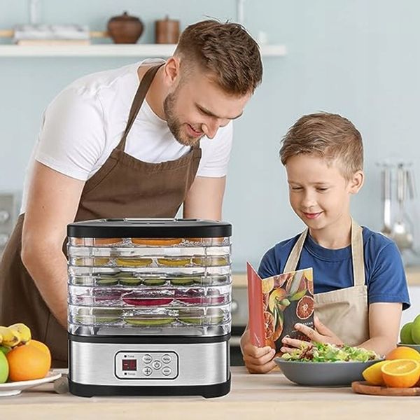 MOCNA SUSZARKA LCD DO GRZYBÓW OWOCÓW WARZYW RYBY EKO REGULACJA 5 SIT ZESTAW zdjęcie 14