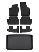 Dywaniki gumowe SolidPRO + mata bagażnika VW Sharan II 2010-