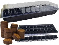 Zestaw do wysiewu Nasion na Parapet Mini Szklarenka MS2 + Krążki Torfowe