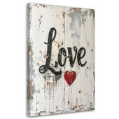 Obraz do salonu sypialni biura loftu, Napis Love w stylu vintage