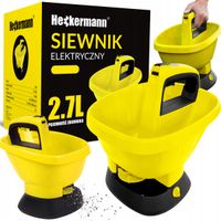 SIEWNIK AUTOMATYCZNY ELEKTRYCZNY ROZSIEWACZ NASION NAWOZU SOLI 2,7L