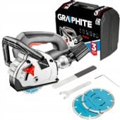 BRUZDOWNICA 1320W TARCZA WALIZKA GRAPHITE ZESTAW