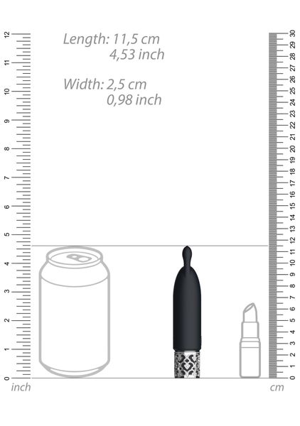 Twinkle - Rechargeable Silicone Bullet - Black zdjęcie 4