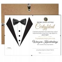 CERTYFIKAT NA WIECZÓR KAWALERSKI + ANTYRAMA DYPLOM
