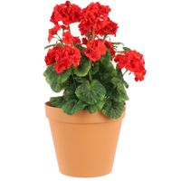 Doniczka okrągła 3.9L kolor terracota Ø 22 cm plastikowA