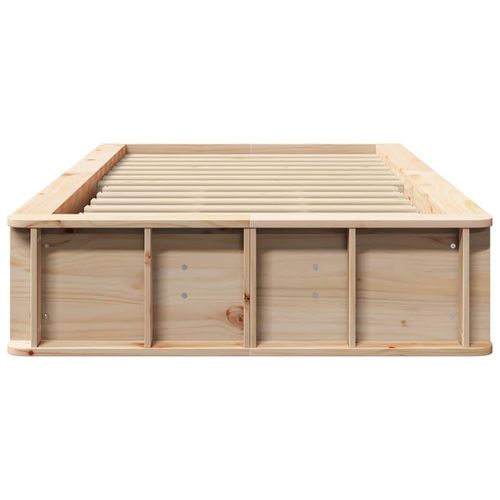 Ramka łóżka z przechowywaniem Brązowy 90 x 190 cm drewno na Arena.pl