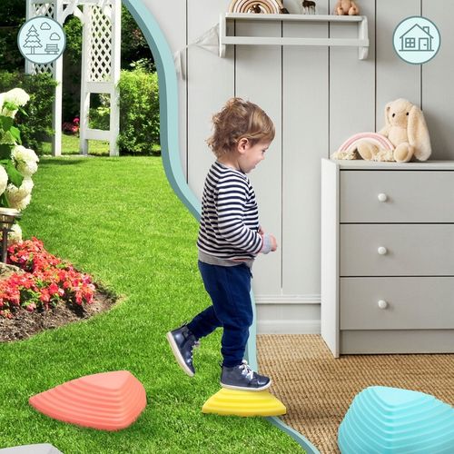 Kolorowe kamienie balansujące dla dzieci – zestaw 11 sztuk do zabawy na Arena.pl