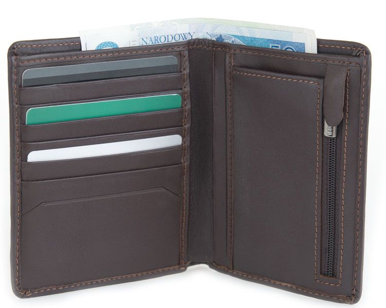 Portfel męski Ernesto - Giovani Brązowy zdjęcie 3
